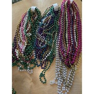 Bundle Of 20 Mardi Gras Beads Necklaces Party Favors New Orleans Carnival